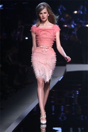 christian dior resort 2011 pale pink dress