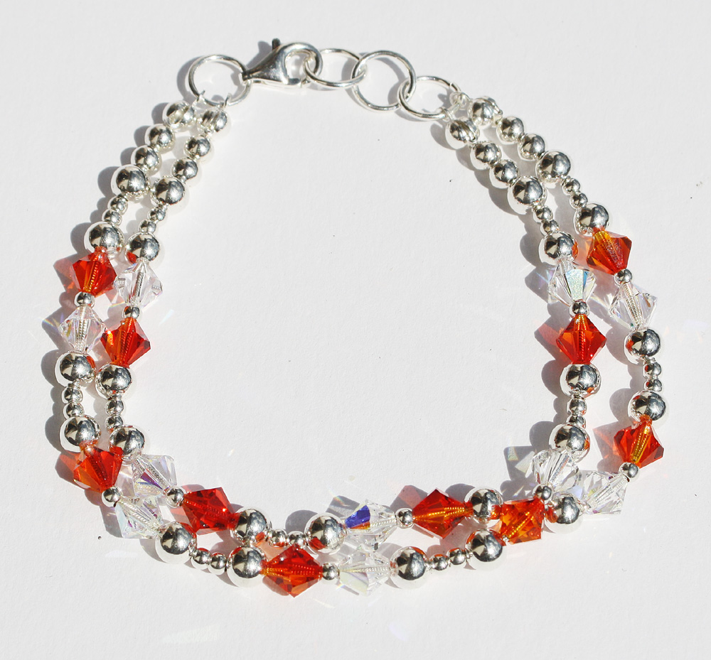 oranzove a crystal koralky swarovski